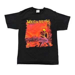 Vintage Megadeth Peace Sells But Whos Buying Black Graphic T-Shirt Mens Medium